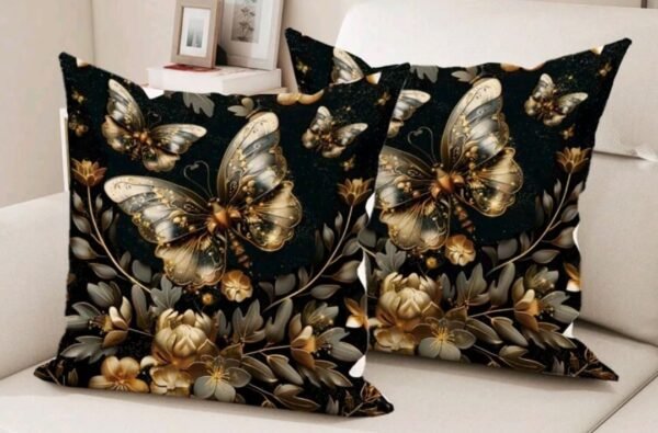 3D Velvet Butterfly Design Cushion Cover 🦋